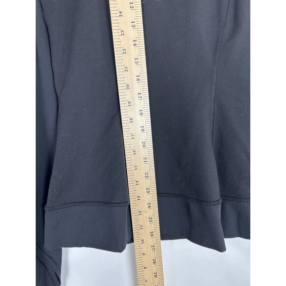Lululemon Athletica Womens Black Bhakti Yoga Asymmetrical Zip Jacket Size 8 - Picture 5 of 16